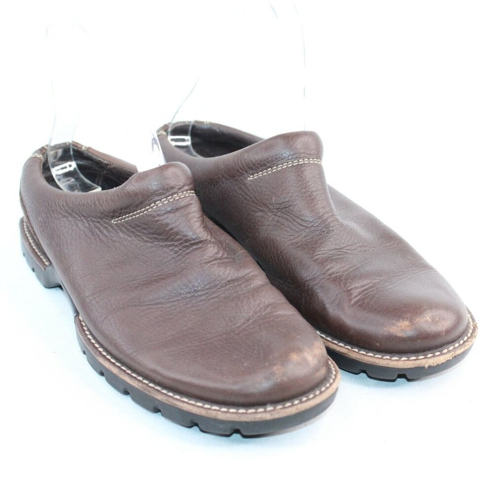 Cole Haan Country Womens Sz 8 B Brown Leather Mules Slide On Shoes Style D13392 - Picture 3 of 9